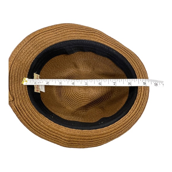 PENUIN BRAND Brown and Denim BLUE BAND with PEQUIN LOGO FEDORA Style L/XL - Picture 13 of 17